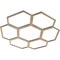 Ekena Millwork Florin Wood Fretwork Pierced Ceiling Medallion, Hickory, 24"OD x 10 1/4"ID x 1/4"T CMWP24X24X0250FOHI - alternate 2